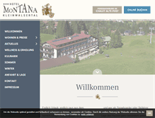 Tablet Screenshot of hotelmontana.de