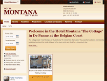 Tablet Screenshot of hotelmontana.be